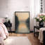 «Misty Forest Lake Landscape», art de chambre à coucher, impression sur toile encadrée-126545465-126545470
