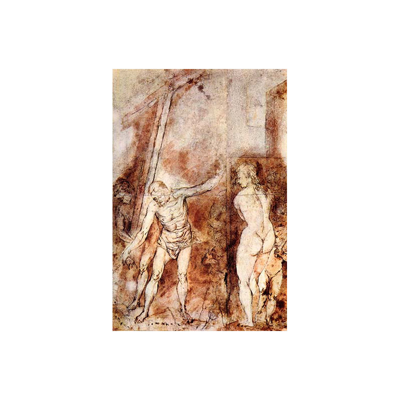 « christ »-impression, H 36 po x l 24 po x P 1,5 po