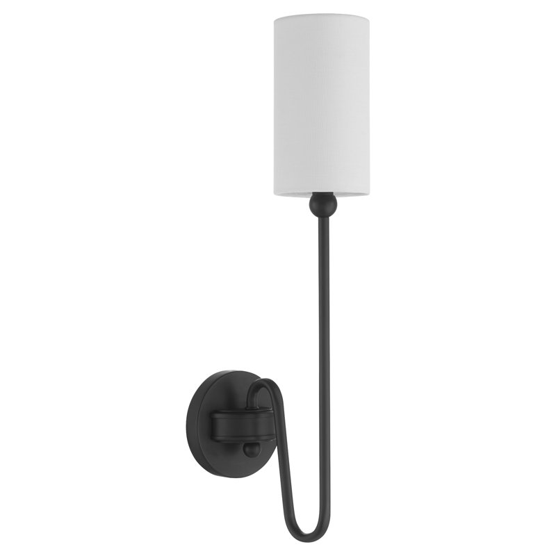 CHARLOTTE 1 Light Wall Mount, Matte Black