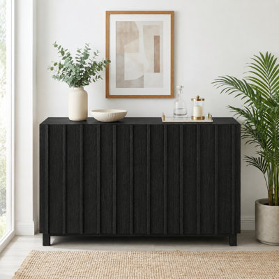 Buffet avec portes cannelées verticales Araminta