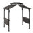 Sunjoy Kent Grill Gazebo  8 ft. x 5 ft. Brown Steel Frame Double Tiered Hardtop Gazebo with Hook