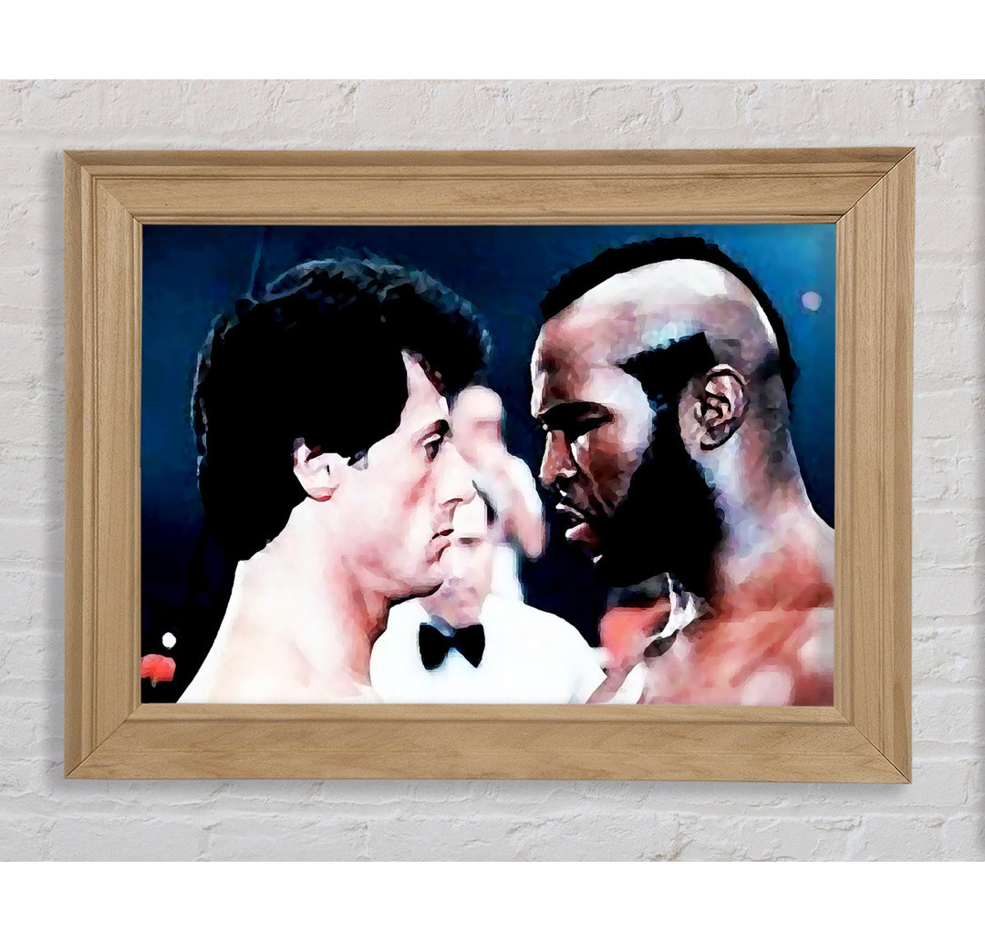 Rocky 3 The Face Off Mr T - Einzelne Bilderrahmen Kunstdrucke