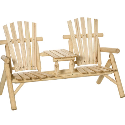 2 chaises en bois avec table pour s'amuser en plein air, terrasse de foyer extérieur, porche, cour, espaces naturels, chaise, cour à finition