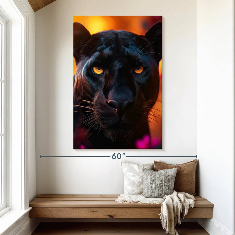 Brampt Black Panther Sunset, 51" H x 34" W
