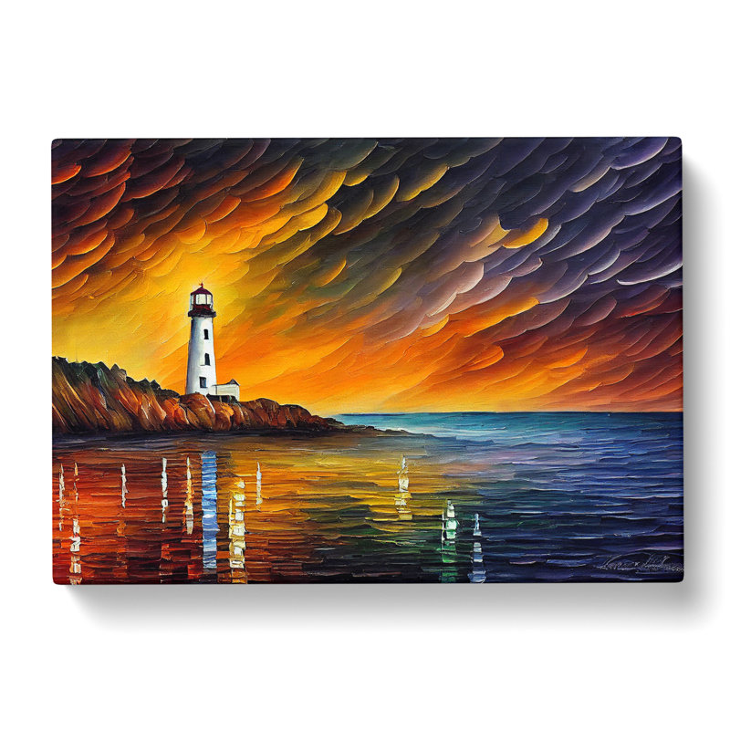 Lighthouse Painting Vol.2 Abstract - Wrapped Canvas, 35cm H x 50cm W x 3cm D