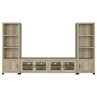 Heron Antique Pine 3-piece TV Entertainment Center
