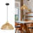 16'' 2-Light Hand-Woven Rattan Pendant Light