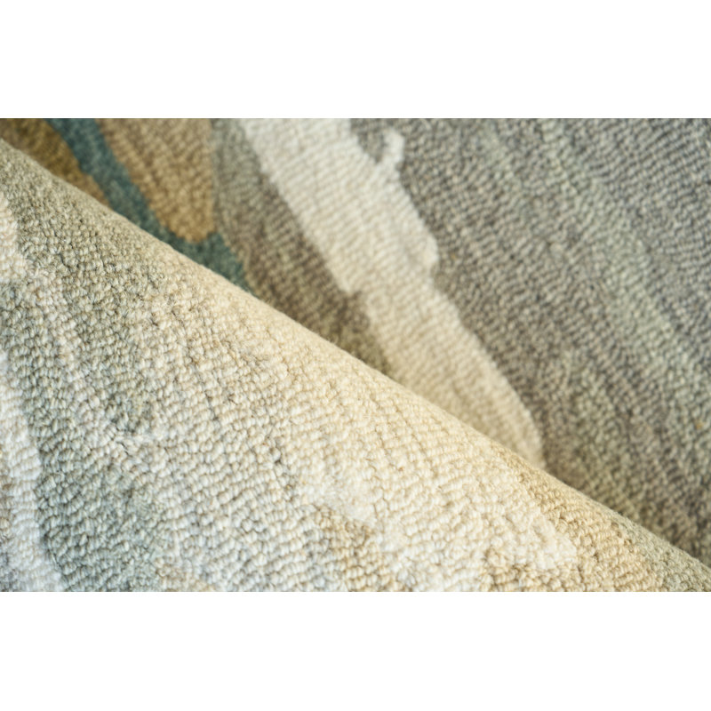 Pacifica Hand Tufted New Zealand Wool Blue/Beige/Gray Area Rug, 12'X15'
