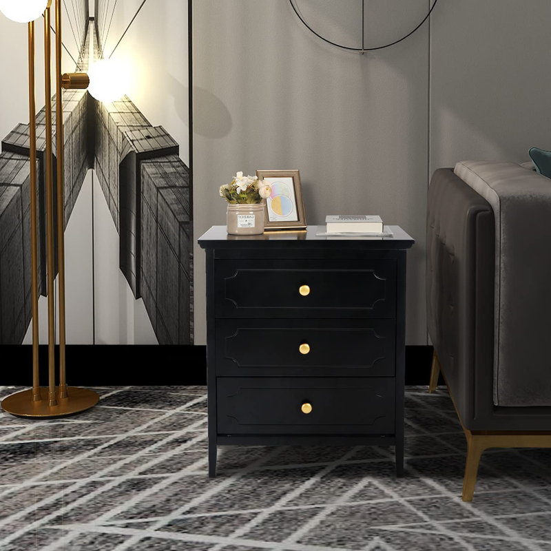 18.85'' W Nightstand, Black