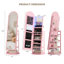 22"Wide Freestanding Jewellery Armoire with Mirror,LED-647666825