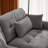 Milano Sofa LSF W/3 pillows - Gray