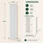 Vertical Flat Panel Radiators-24532459-24584385