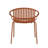 Patio Dining Chairs Stackable Chairs with Breathable Design Modern Simple Art Style (Set of 2),Metal Legs+Plastic backrest-650798509