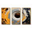 Spirale de pierre moderne gris et jaune - art abstrait spirales murales-556285812-556285774