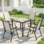 Steel Patio Dining Set Table,