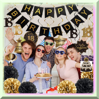 Glitter 16th Birthday Banner