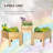 Raised Garden Bed Trio, Wooden Elevated Planter Boxes With Legs And Liners. For Backyard Patio. Grow Veggies, Herbs, Flowers. Natural Wood. Breathable, Regulation. Wood Construction. Customizable