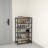 Industrial Narrow Shoe Storage Rack Tower – Freestanding Entryway Organizer With Durable Metal Shelves & Small Table Top-1381067765