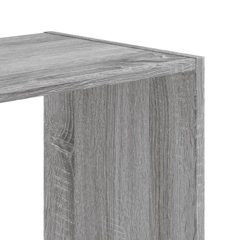 Selven 68.5cm H x 68.5cm W Bookcase, Grey Sonoma