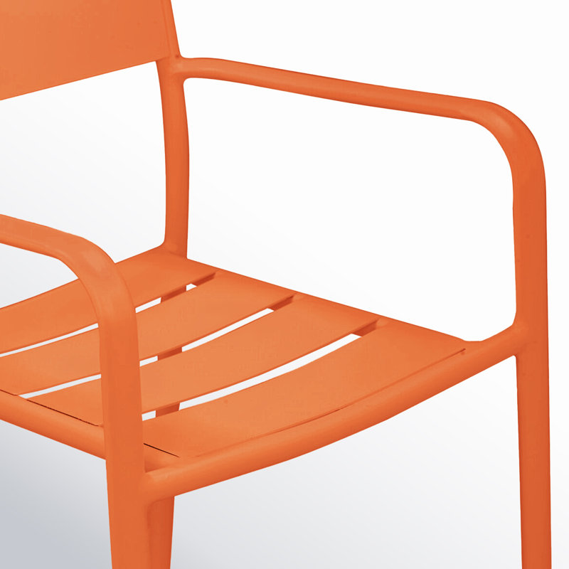 Fauteuil de salle à manger Ottie, Orange
