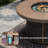 Outdoor 42" Round Gas Fire Pit Table – Aluminum Frame & Rattan Base