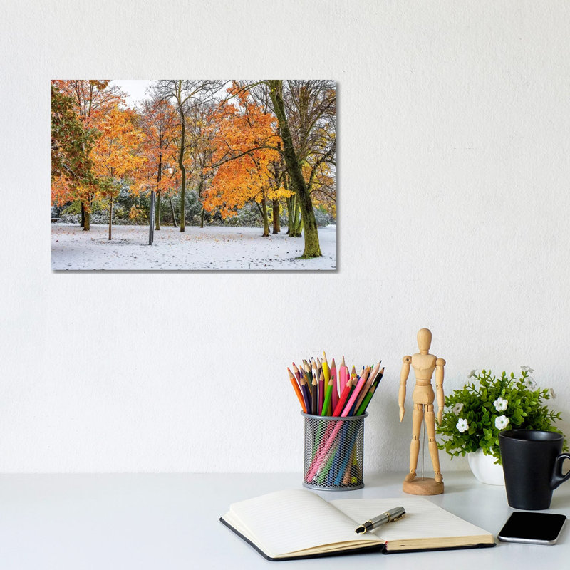 Beauty of Snow 1 Piece Wrapped Canvas Wall Art, 20.32 cm H x 30.48 cm W