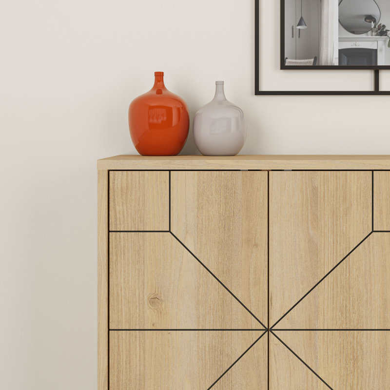 Decortie 62.4cm Console Table, Oak