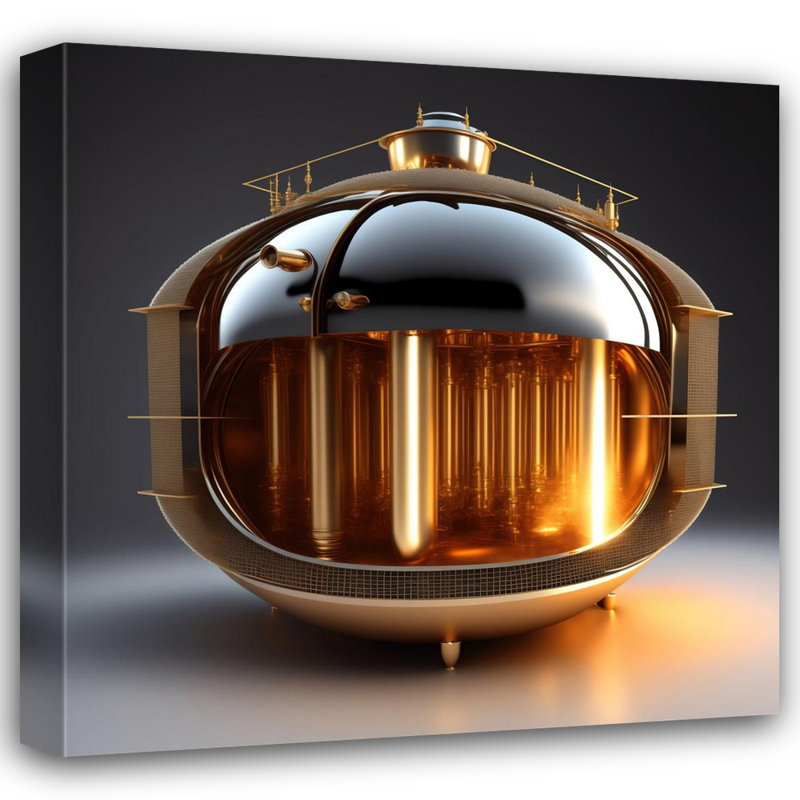 " Time Machine Chamber " by Stephen Chambers, 26" W x 26" H
