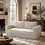55 Inch Convertible Futon Sofa Bed,Folding Boneless Couches with Sleeper Sofa,Fold Out Floor Sofa Couch with Deep Seat,Cloud Corduroy Foldable Mattress Couch for Living Room,Beige White