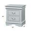Table de chevet Platinum Finish