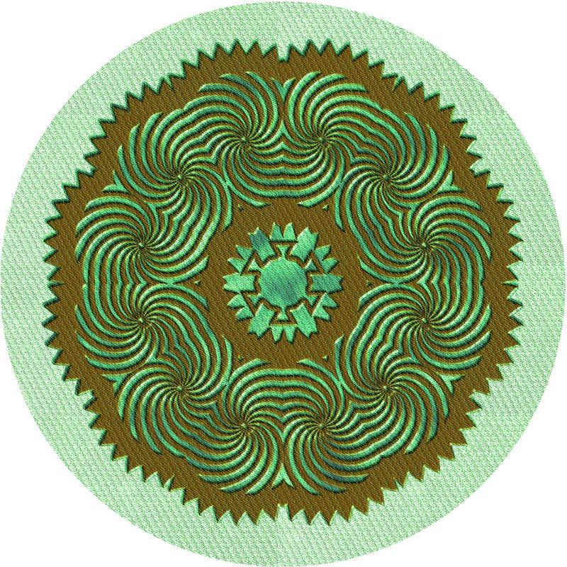Moroccan Indoor Rug, Round 8'