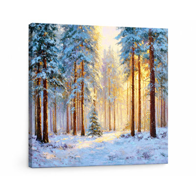 Snowfall Serenity Wrapped Canvas Wall Art