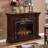 Retro simulation electronic fireplace TV stand