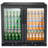Kalamera two-door 7.3cu.ft back bar undercounter commercial beverage cooler