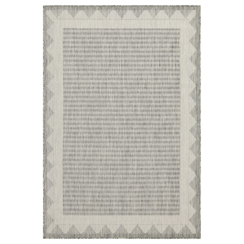 Sunshine GC_HAR2015 Silver 2 Ft. 7 In. X 7 Ft. 3 In. Indoor/Outdoor Area Rug, Runner 2'7" x 7'3"