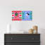 Groovy Stroll - ensemble de 2 reproductions sur toiles tendues-2145453723