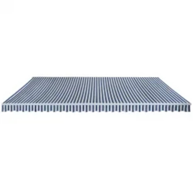 Dakota Fields 350cm W x 250cm D Polyester Anthracite Cover Retractable Patio Awning, 600cm W x 300cm D, Blue