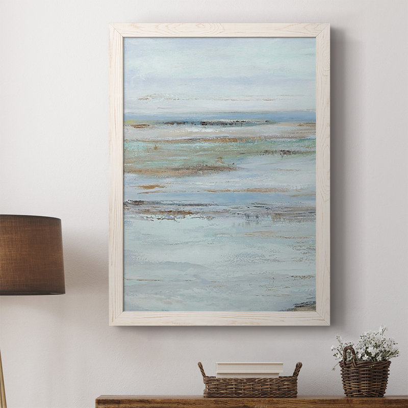 Krystin Mute Misty Marsh I, peinture sur toile encadrée, Blanc, H 37,5 po x l 27,5 po x P 1 po