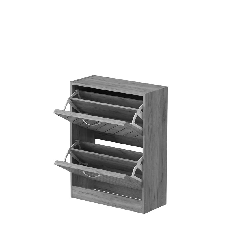 Adjustable Shoe Cabinet - Smart Space Saver, Gray