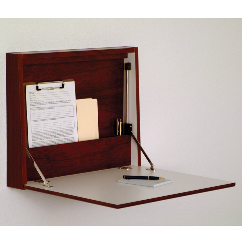 Bureau flottant Sanner, Acajou