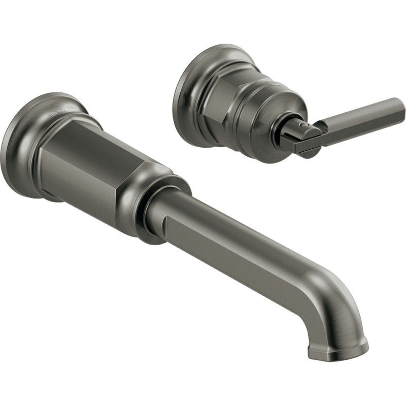 Invari® Single-Handle Wall-Mount Lavatory Faucet - Less Handle, Lever, Luxe Steel