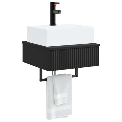 Single Bathroom Vanity with Ceramic Basin
