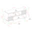 Meuble télé 47-67 po avec portes Reeded pour téléviseurs de 50 po ou moins Ludlow-2006179794