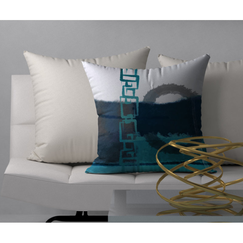 Coussin décoratif carrée élégant, 18 po x 18 po