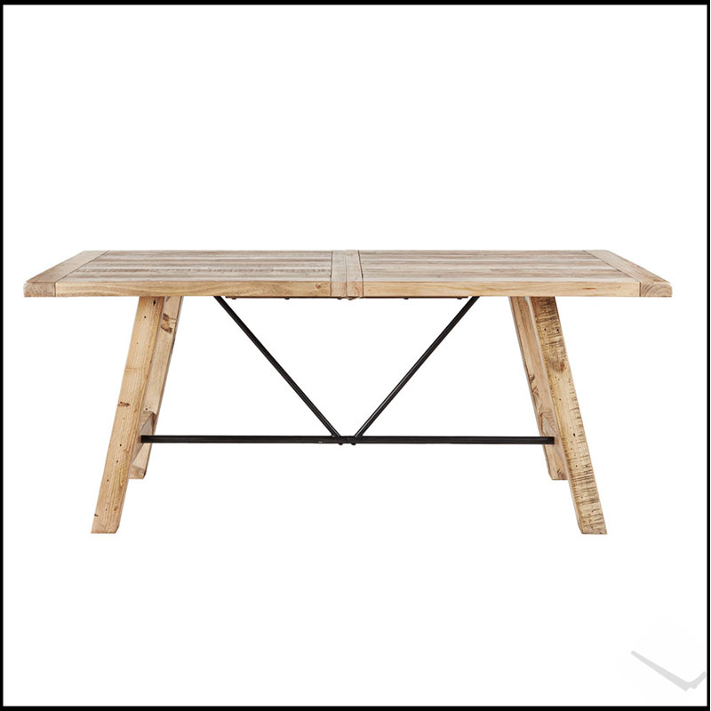 Sonoma Solid Wood Dining Table with Rustic Charm and Modern Functionality for Family Gatherings and Everyday Use