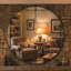 Miroir rond mural avec imagerie haute définition, décoration polyvalente pour plusieurs pièces et espaces