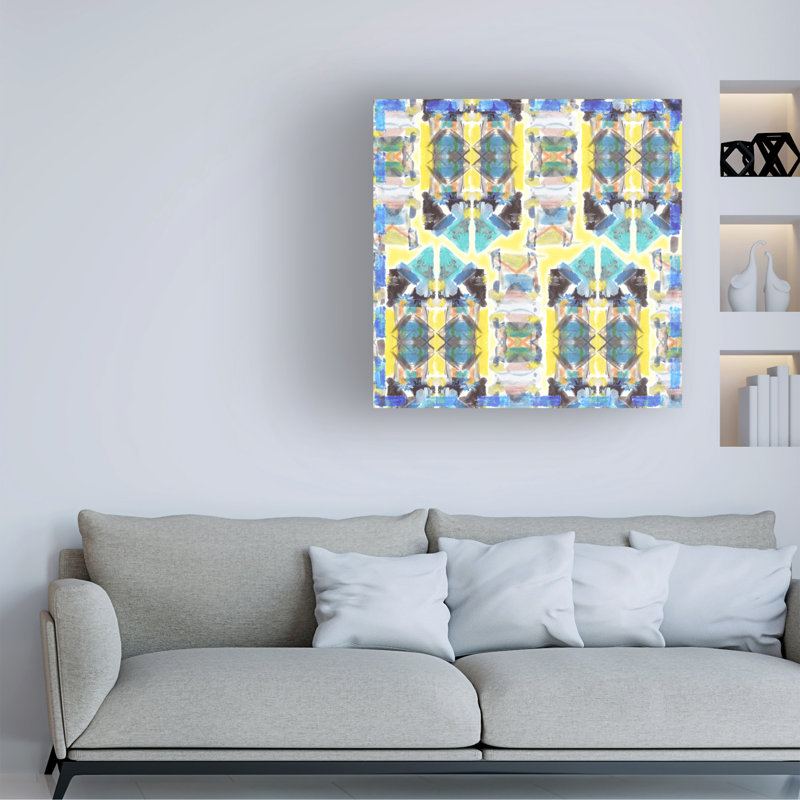 Tableau sur toile tendue - Melissa Wang « Voile II » - Décoration murale pour salon, chambre ou bureau - 35,5 x 35,5 cm