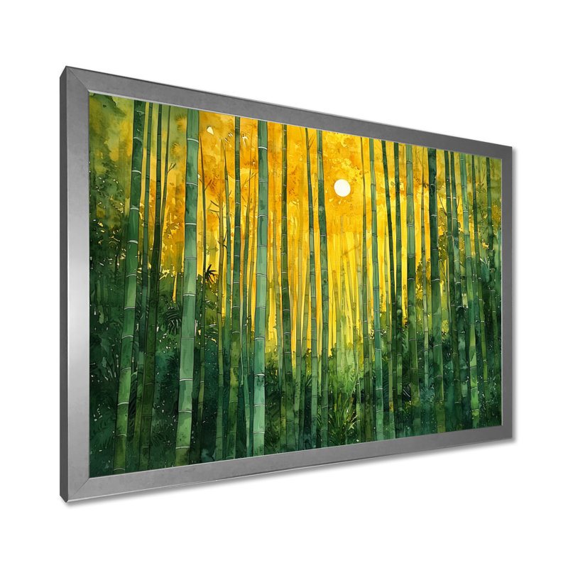 Forêt de bambou d'Arashiyama en Chine - décoration murale en bambou, H 24 po x l 32 po, Impression de cadre photo