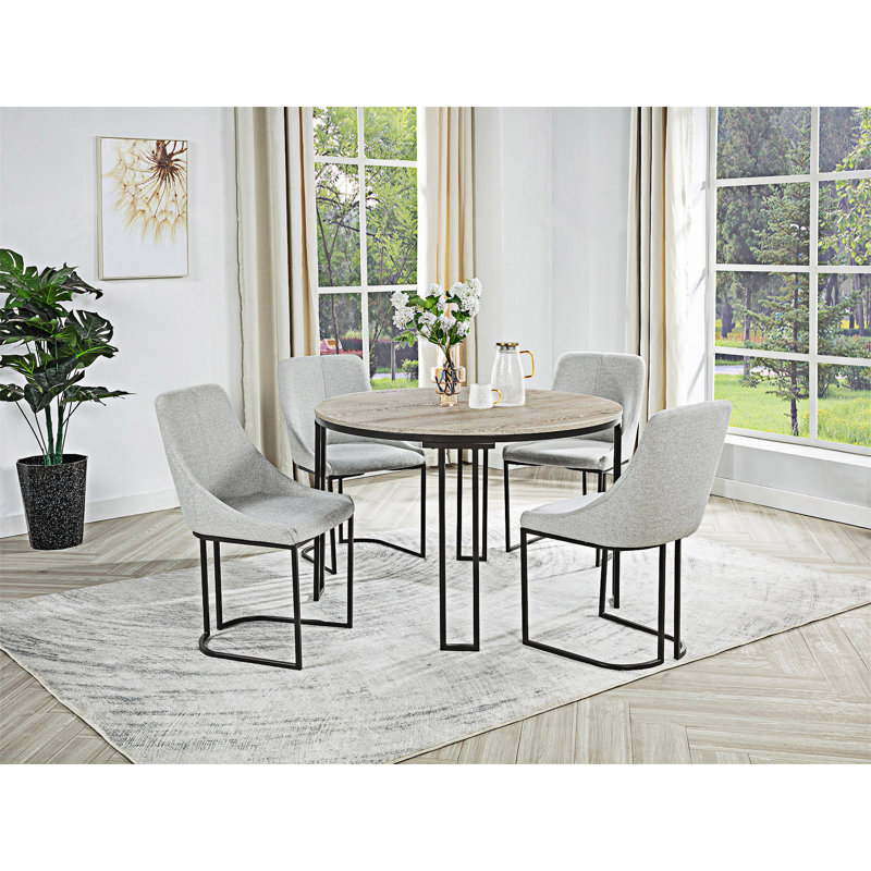 Chaise d'appoint rembourrée (ensemble de 2)