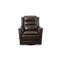 Fauteuil inclinable pivotant en cuir-231490961